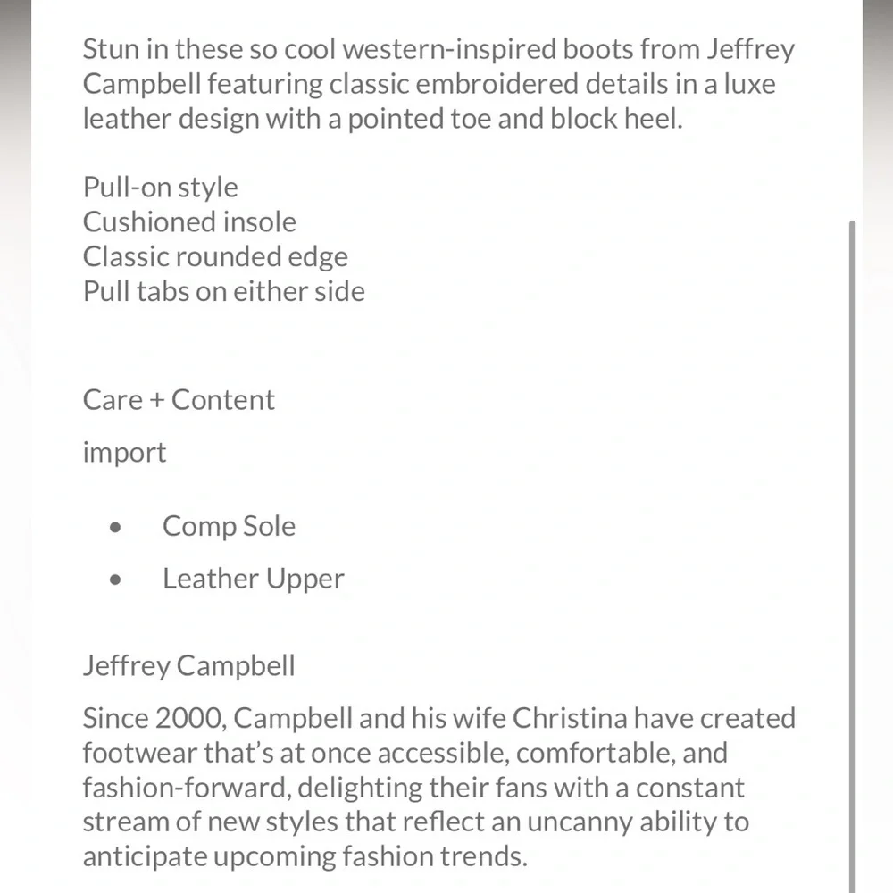 Jeffery Campbell Free People Dagget Chocolate Leather Western Boots Sz 10 NWT - Picture 13 of 13